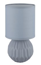 GLOBO 21730B SYLAS stolní lampička V230mm 1xE14 modrošedá