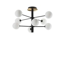 Ideal Lux 328485 COSMOPOLITAN stropné svietidlo 8xG9 D640mm čierna