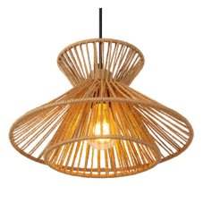 LUCIDE 10420/32/72 TASMAN závěsné svítidlo D320mm 1xE27 mosazná, přírodní