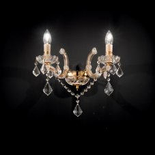 Nástenné svietidlo Ideal lux 035659 FLORIAN NAPOLEON AP2 ORO 2xE14 40W