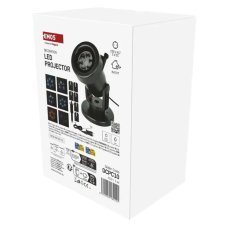 Vianočný projektor LED čierna IP44 EMOS DCPC10