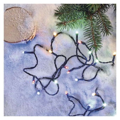 D4AM09 EMOS CLASSIC vánoční řetěz 180 LED, 18m, 8 módů svícení, multicolor, IP44