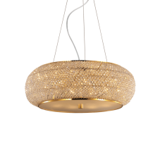 Závesné svietidlo Ideal lux 082257 PASHA SP10 ORO 10xE14 40W