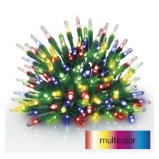 EMOS D4AM13 vánoční řetěz TRADITIONAL 180 LED 26,85m 3,6W multicolor, IP44, barva drátu - zelená, adaptér