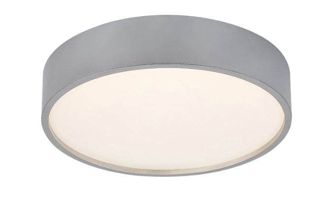 RABALUX 75010 Larcia stropní svítidlo LED D280mm 18W/1060lm 4000K IP44 stříbrná, bílá