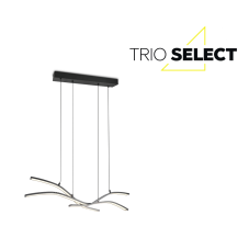 LED závěsné svítidlo 5350lm 2700-6500K černé s dálkovým ovladačem a motorem TRIO SELECT SPIDER 332810332