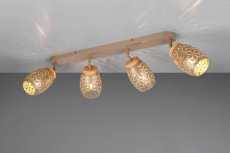 TRIO Reality R81574065 BIDAR stropní bodové svítidlo/spot 4xE14 kávová
