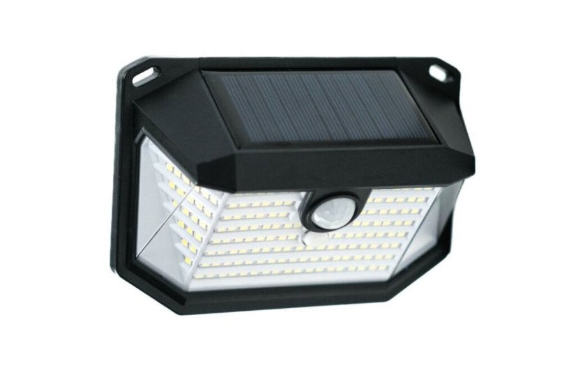 Immax 08486L IMMAX SIDE vonkajšie solárne nástenné svietidlo LED 4W/300lm 6000K, IP65, PIR senzor, čierna