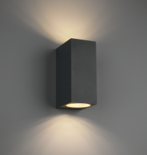 204269242 TRIO ROYA venkovní nástěnné svítidlo 2xGU10 35W IP44 antracit