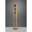TRIO 401900367 BELL stojací lampa 3xE14 antický nikl, dřevo