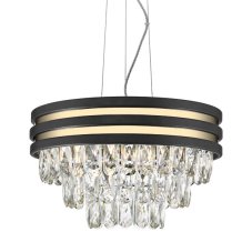 Závěsné svítidlo 4x E14 černá, zlatý titán Zuma Line NAICAP0525-04A-P7D7