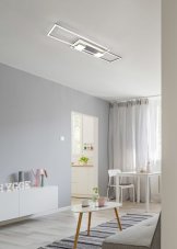 TRIO 647710407 ALBANY stropné svietidlo SMD LED 37W/4300lm 2700-6500K nikel matný, diaľkový ovládač
