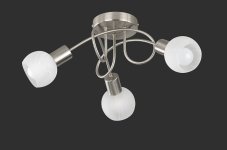 TRIO Reality R60173007 Antibes stropné svietidlo 3xE14 nikel