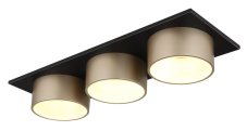 GLOBO 56964-3 RAYMOND stropní svítidlo LED 24W 3000/1000lm 3000K černá, champagne