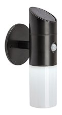 RABALUX 77030 Lutto solární nástěnné svítidlo se senzorem LED 1W/65lm 6500K+RGBW IP44 černá, bílá