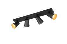 TRIO 817100432 SHARP stropné bodové svietidlo/spot 4xGU10 čierna matná