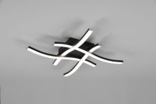 TRIO Reality R62474432 ROUTE stropní svítidlo SMD LED 4x5W/600lm 4000K černá matná