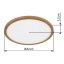 GLOBO 41562-24WW SAPANA stropné svietidlo D420mm LED 24W/2300lm 3000K IP44 imitácia dreva, biela