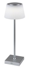 RABALUX 76013 Taena dotyková stolná lampička LED V380mm 4W/200lm 3000-5000K IP44 strieborná, biela