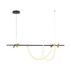 LED závesné svietidlo 5000 lm 3000+4000+6000K čierno zlaté Zuma Line BALBO 2200277L