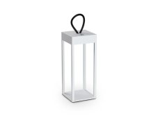 Ideal lux 323251 ENYA venkovní přenosné dekorační svítidlo V300mm LED 5W 300/190lm 3000K IP54 bílá, nabíjecí baterie, ON/OFF