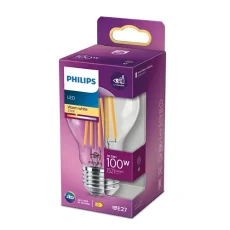Philips 8718699763015 LED žiarovka classic 10,5W/100W 1521lm E27 2700K A60 filament