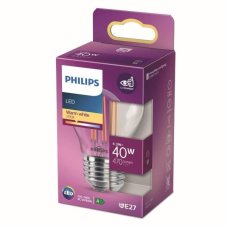 Philips 8718699763176 LED Classic žárovka 4,3W/40W 470lm E27 2700K 220-240V P45 filament kapka