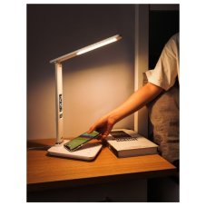 Immax LED KINGFSHER 08966L 8,5W/400lm 2700-5500K bílá, USB, QI, BK