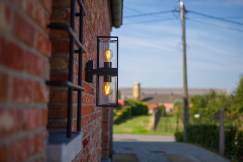 5288804012 LUTEC FLAIR vonkajšie nástenné svietidlo E27 2x40W tmavo šedá IP44