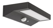 RABALUX 77023 Korana solární nástěnné svítidlo reflektor LED 6W/450lm 4000K IP44 černá, bílá, soumrakový a pohybový senzor