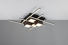 TRIO 647810432 ROGER stropné svietidlo SMD LED 35W/4050lm 2700-6500K čierna matná, diaľkový ovládač