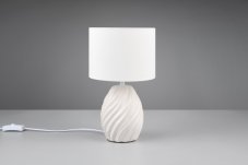 TRIO Reality R51771031 MELVA stolní lampička v310mm 1xE14 bílá matná