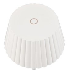 TRIO Reality R57706131 SUAREZ venkovní stolní lampa SMD LED V390mm 1,5W/200lm 3000K IP44 bílá matná, černá, nabíjecí baterie, USB-C port, nabíjecí stanice, ON/OFF