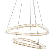 LED závěsné svítidlo 4400 lm 2700-6000K zlaté s dálkovým ovladačem Zuma Line ATHESA MD3169-2-3GT