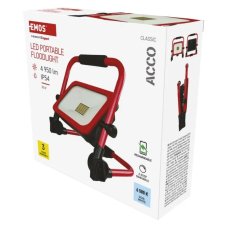 Reflektor LED 4950lm 6500K červená/čierna IP54 EMOS ACCO ZS2833