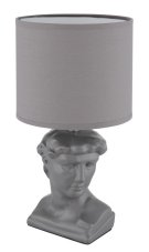 GLOBO 21732G HERMES stolní lampička V330mm 1xE14 šedá