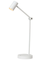 LUCIDE 36622/03/31 TIPIK stolní svítidlo V640mm LED 3W/240lm 2700K bílá, nabíjecí baterie, 3StepDIM