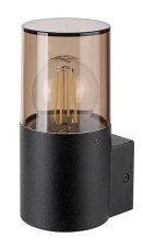 RABALUX 7158 Teplice exteriérové nástěnné svítidlo 1xE27 IP44 matná černá, kouřová