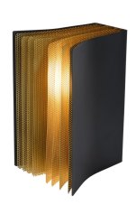 LUCIDE 78596/01/30 EXTRAVAGANZA LIVRET Lampička E14 1x40W černá, zlatá