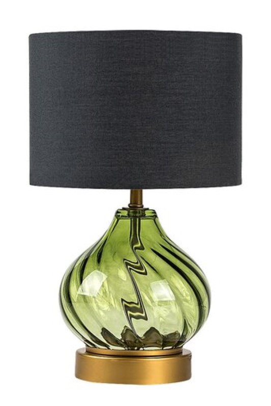 RABALUX 74033 Pirelo stolná lampička D200mm 1xE14 zelená, čierna