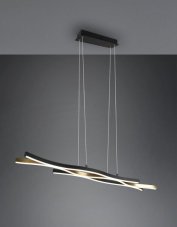 TRIO 341210308 BLAZE závěsné svítidlo SMD LED V1500mm 35W/4300lm 2300+3000+4000K matná mosaz, switchdimmer