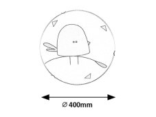 RABALUX 71278 Fowly stropní svítidlo dětské D400mm 2xE27 bílá, vícebarevná