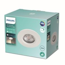 Philips Dive LED SL261 Zápustné svítidlo do koupelny kruhové 5W/350lm 85mm 2700K IP65 bílá