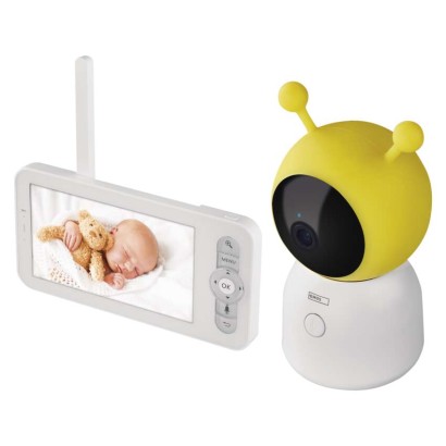 Emos H4052 GoSmart Otočná detská opatrovateľka GUARD s monitorom, biela a žltá Wi-Fi