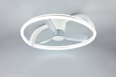 TRIO Reality R64262131 STOCKHOLM stropní svítidlo s ventilátorem D730mm SMD LED 37W/4300lm 2700-6500K bílá, dálkový ovladač