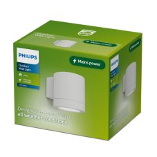 Venkovní nástěnné svítidlo 1x GU10 biela IP44 PHILIPS Fylx 8721103104953
