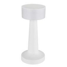 GLOBO 58447W ANGELIKA dotyková stolní lampička V215mm LED 1W/55lm 2700+6500+4000K bílá, včetně baterie CR18650 800mAh 3,7V, USB-C kabel