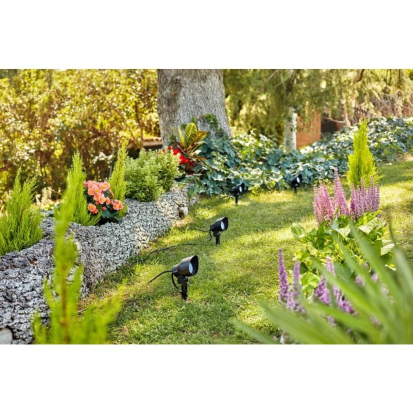 Philips 8719514477117 GardenLink Low Volt Spotlight nízkonapäťové exteriérové svietidlo/reflektor LED 6W/660lm 4000K čierna, bez napájania