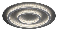 GLOBO 48042-60A JAYDEN stropné svietidlo D550mm LED 60W 9100/2100lm 3000-6500K čierna, šedá, krištáľový efekt, časovač, diaľkový ovládač