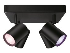 Philips Wiz Colors 8719514554573 IMAGEO stropní bodové svítidlo/spot 4xGU10 4x5W/345lm 2200-6500K+RGB černá
